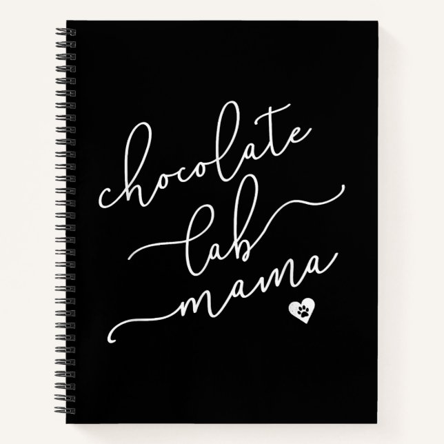Carnet Dog Lover Chocolate lab Mama (Devant)