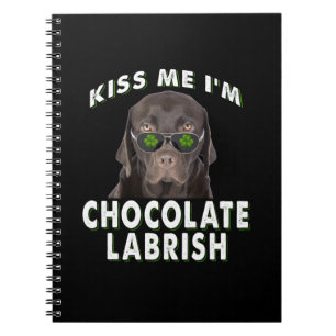 Carnet Dog Lover Kiss Me I'm Chocolat Labrish