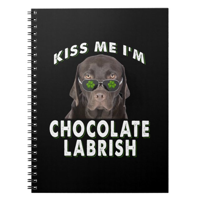 Carnet Dog Lover | Kiss Me I'm Chocolat Labrish (Devant)