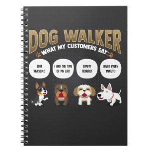 Carnet Dog Walker Funny Dog Walking Pet Sitter Cadeau