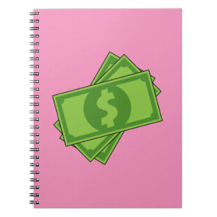 Carnet Dollar de l'argent du dessin