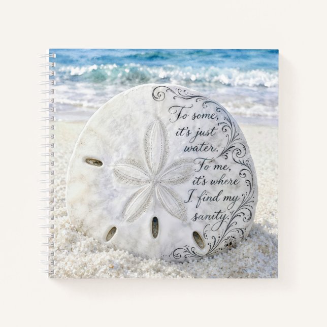 Carnet Dollar de Sable avec Citation Inspirante (Devant)