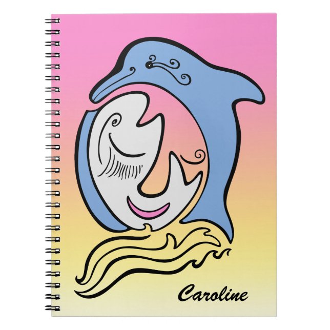 Carnet Dolphin and Fish Ocean Dream Ordinateur portable p (Devant)