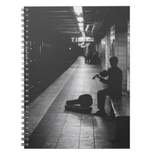 Carnet d'ombre violoniste de métro