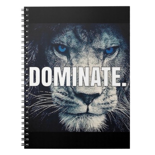 Carnet Dominer - Motivation Lion (Devant)