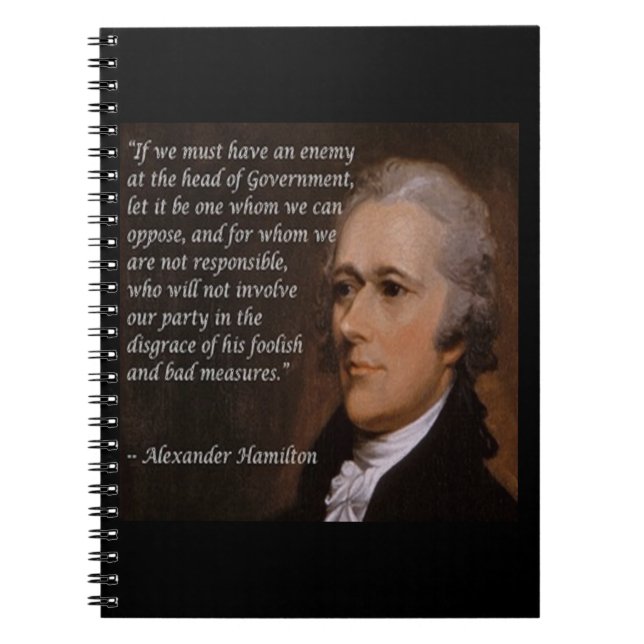 Carnet Don Alexander Hamilton "Enemy Leader" (Devant)