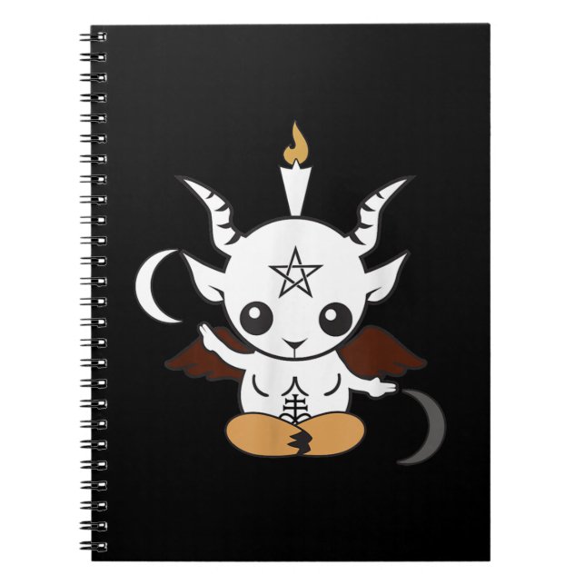 Carnet Don de chèvre Baphomet Halloween (Devant)