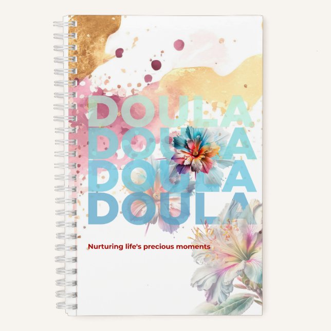 Carnet Don de femme doula pour obstétricienne Citation de (Recto)