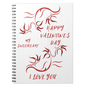 CARNET DON DE LA JOURNÉE DE VALENTINE POUR PETITE AMIE, F