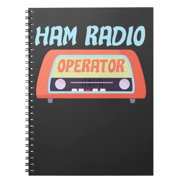 Carnet Don de l'opérateur radio de jambon drôle (Devant)