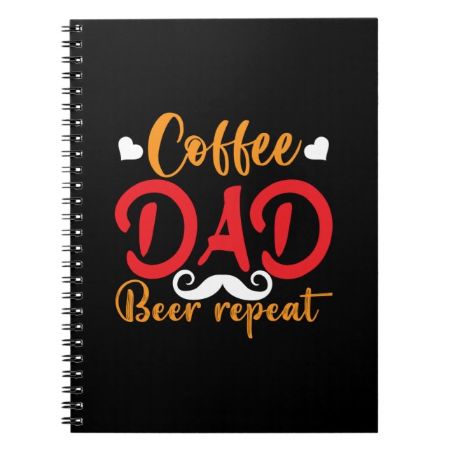 Carnet Don père | Café Papa Bière Répétition (Devant)