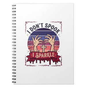Carnet Don Spook Sparkle Mains de Zombie Halloween Sang_1