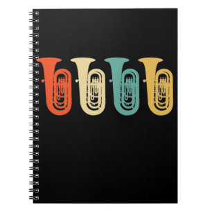 Carnet Don Tuba, joueur de tuba rétro, orchestre