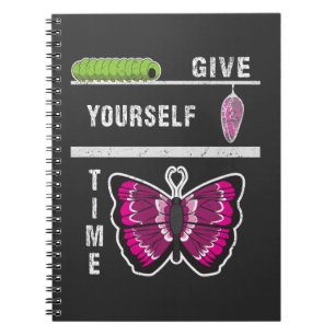 Carnet Donnez-vous le papillon de temps citation inspirée
