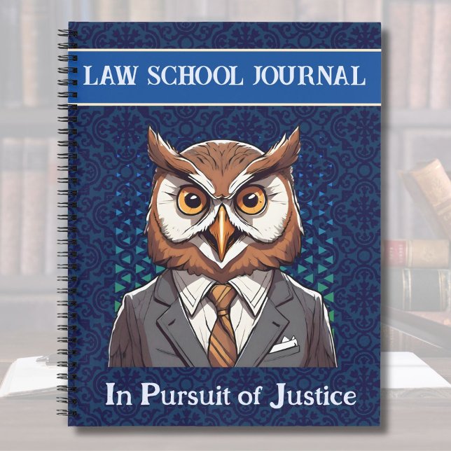 Carnet Dons de chouette amusant pour l'application de la  (Funny Owl Gifts for Law Student Lawyer Enforcement)