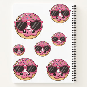 Carnet Donut Cool avec Lunettes de Soleil