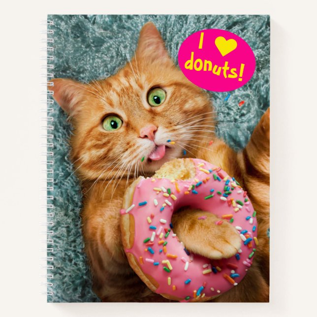 Carnet Donut mangeur de chats (Devant)