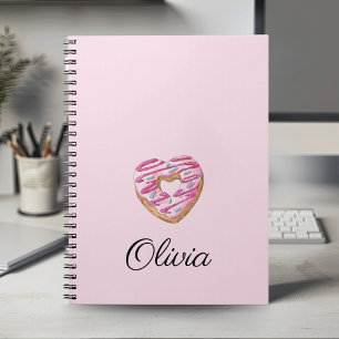 Carnet Donut Sweet Girl Sprinkings Nom personnalisé