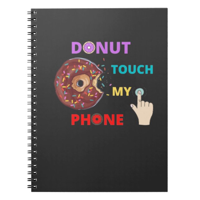 CARNET DONUT TOUCHE MON FUNNY TÉLÉPHONIQUE (Devant)