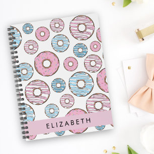 Carnet Donuts Roses, Donuts Bleus, Sprinkings, Votre Nom