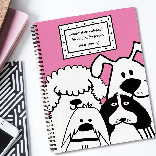Carnet Doodle de chien mignon (Créateur téléchargé)