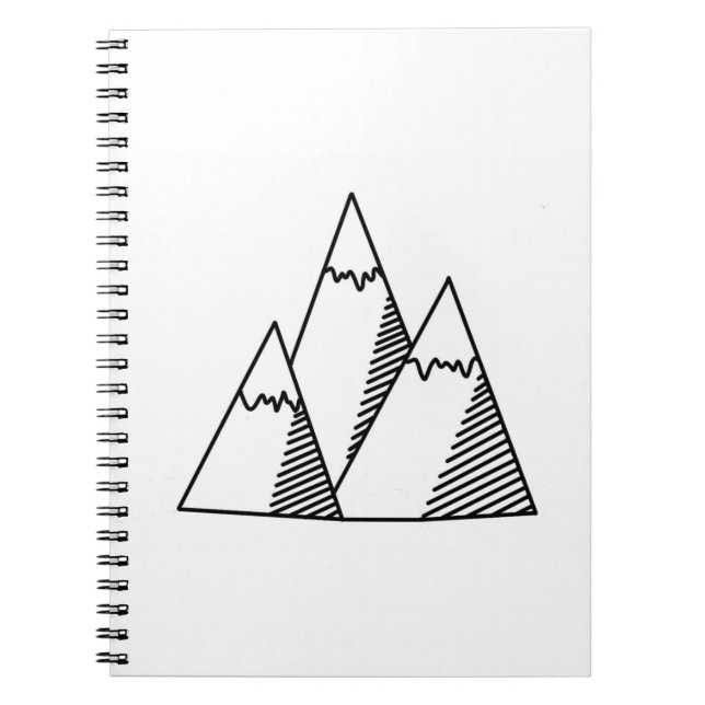 Carnet Doodle de montagne (Devant)