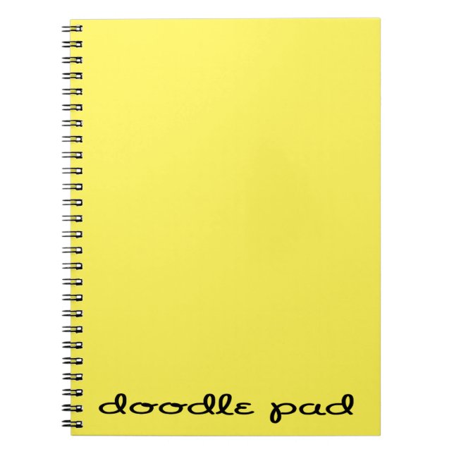 Carnet Doodle Pad Jaune (Devant)