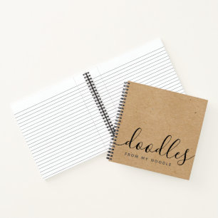 Carnet Doodles amusants de My Noodle Kraft Brown