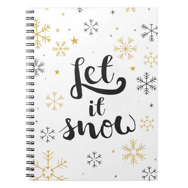 Carnet Doodles de flocon de neige Art Noël Graphiques de  (Devant)