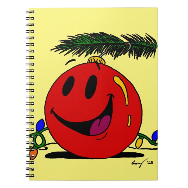 Carnet d'ornement heureux personnalisable  (Devant)