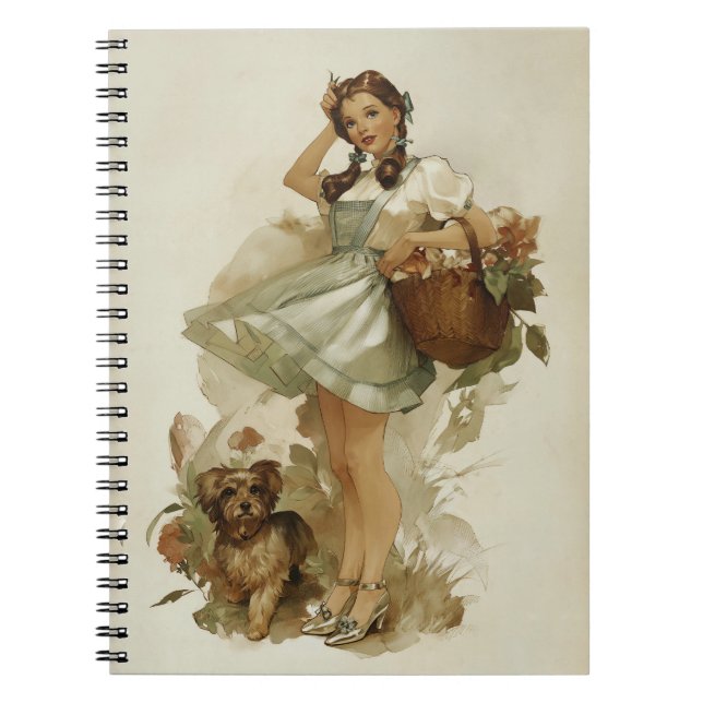 Carnet Dorothy et Toto Fantaisie Vintage (Devant)