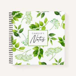 Carnet Dossier de poche à motif de fleurs sauvages rustiq