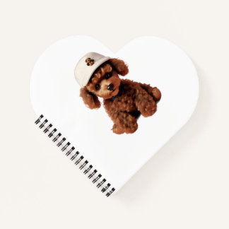 Carnet Dossier Poodle Tasse à Thé Blanche