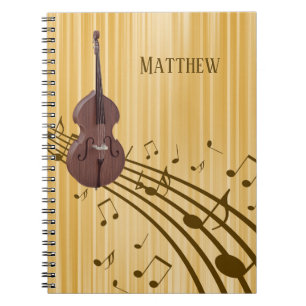 Carnet Double Bass String Instrument (moyen) Spiral