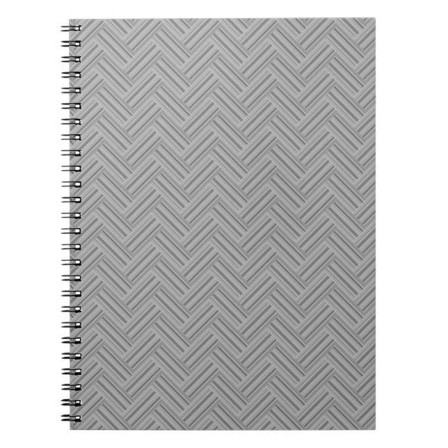Carnet Double blanc de Grey stripes (Devant)
