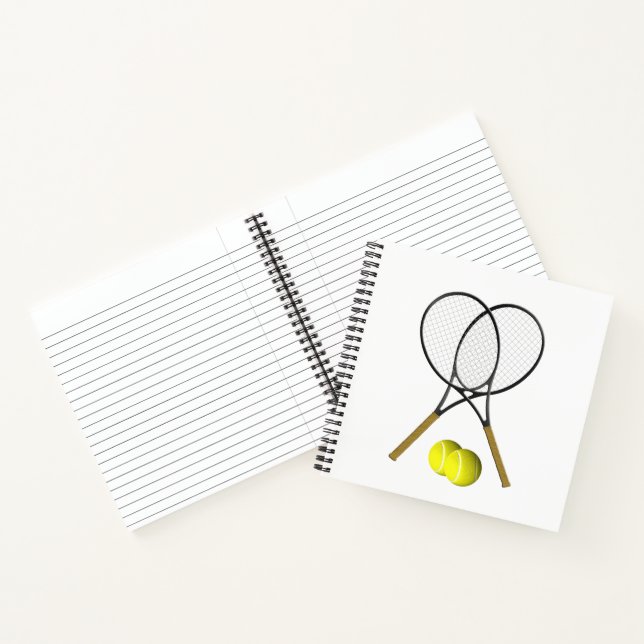 Carnet Double Tennis Sport Thème (Intérieur)