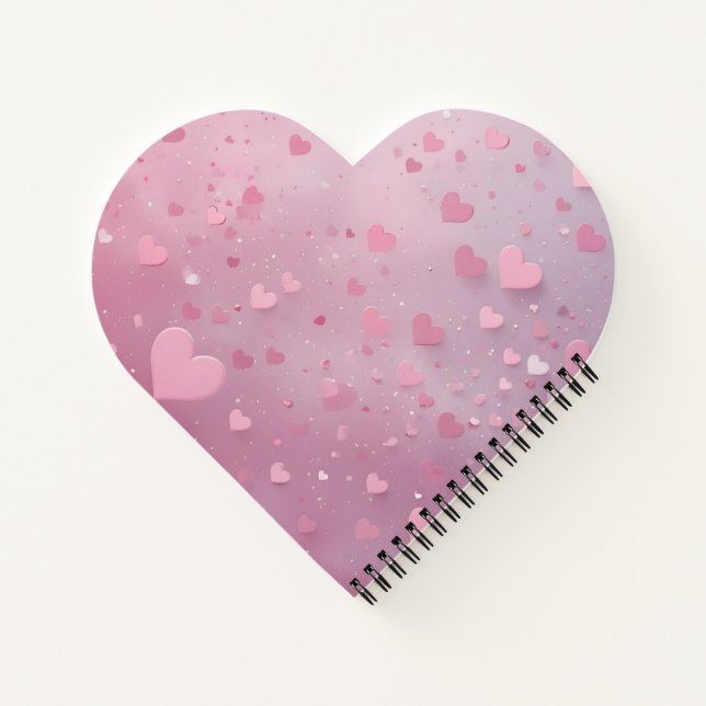 Carnet Douche de cœur rose (Dos)