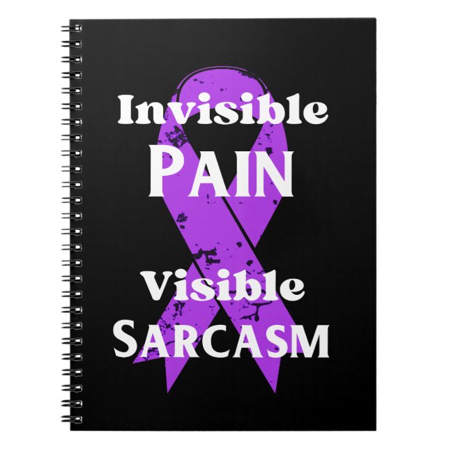 Carnet Douleur invisible Sarcastique (Devant)