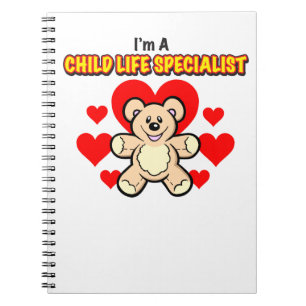 Carnet d'ours de nounours de spécialiste en vie