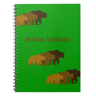 Carnet d'ours gris