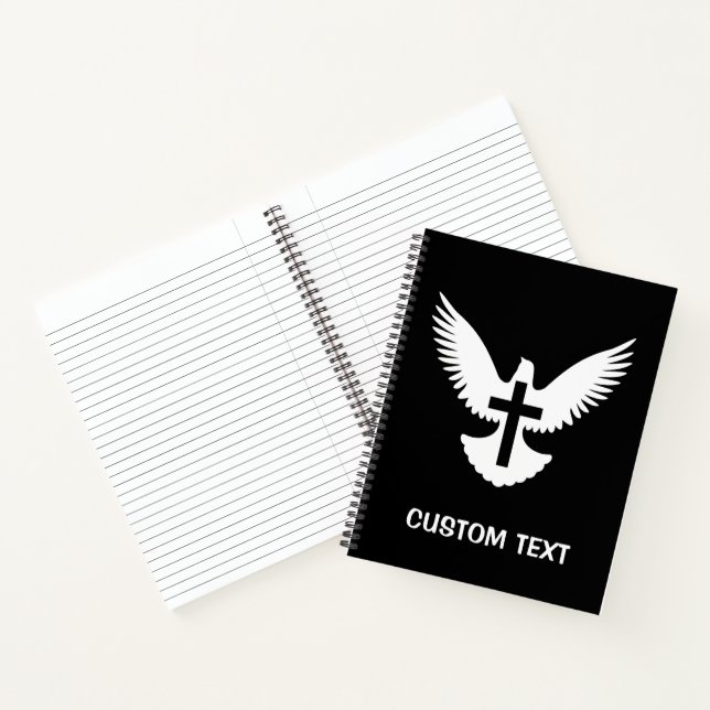 Carnet Dove avec croix (Intérieur)