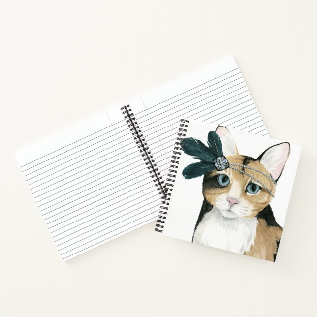 Carnet Downton Cat | Bejeweled With Feathers (Intérieur)