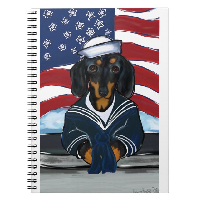 Carnet Doxie Sailor (Devant)