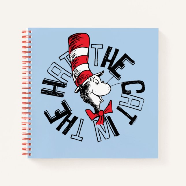 Carnet Dr Seuss | Chat dans l'art rond Casquette (Devant)