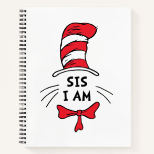 Carnet Dr Seuss Chat dans le Casquette - Sis I am