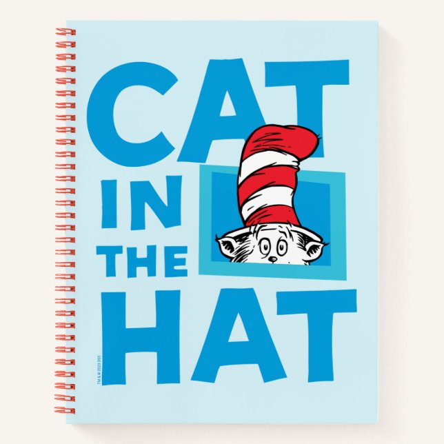 Carnet Dr Seuss | Chat dans le logo du Casquette (Devant)