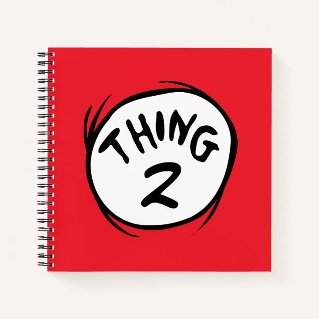 Carnet Dr. Seuss | Chose Personnalisée Un Deux (Devant)