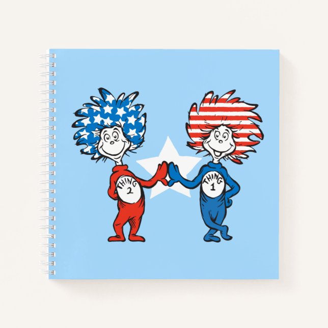 Carnet Dr. Seuss | Chose Un Chose Deux Graphique Patrioti (Devant)
