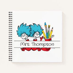 Carnet Dr. Seuss Chose Une Chose Deux Nom de l'enseigna