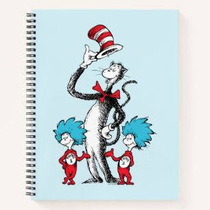 Carnet Dr. Seuss Le Chat dans le Chapeau, Chose Un et C